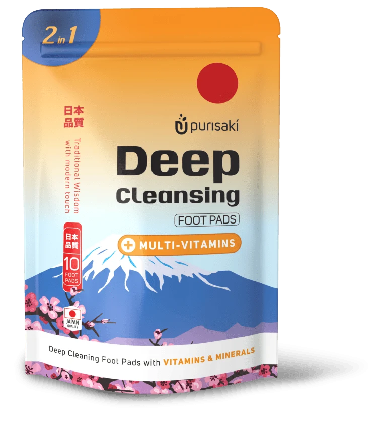 Purisaki Deep Cleansing Foot Pads — 2-in-1 Detox + Vitamins